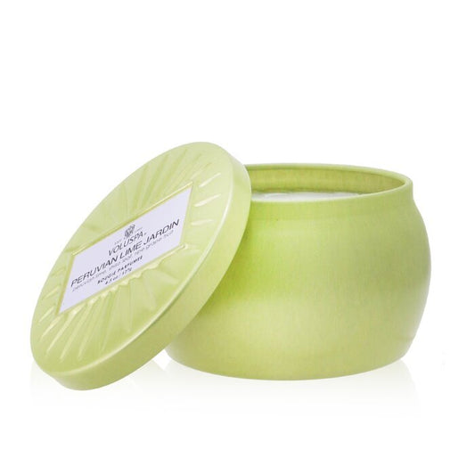 Bougie Mini Boîte Voluspa - Jardin Citron Vert Péruvien 127g/4.5oz