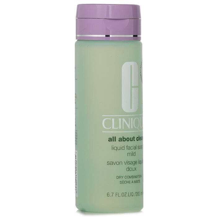Clinique All About Clean Flüssige Gesichtsseife, mild – Trockene Mischhaut, 200 ml
