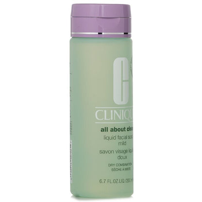 Clinique All About Clean Flüssige Gesichtsseife, mild – Trockene Mischhaut, 200 ml