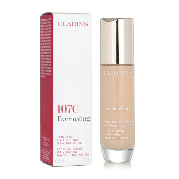 Clarins Everlasting Fond de Teint Mat Hydratant & Longue Tenue - # 107C Beige 30ml/1oz