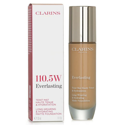 Fond de teint mat hydratant longue tenue Clarins Everlasting - # 110.5W Tawny 30ml/1oz
