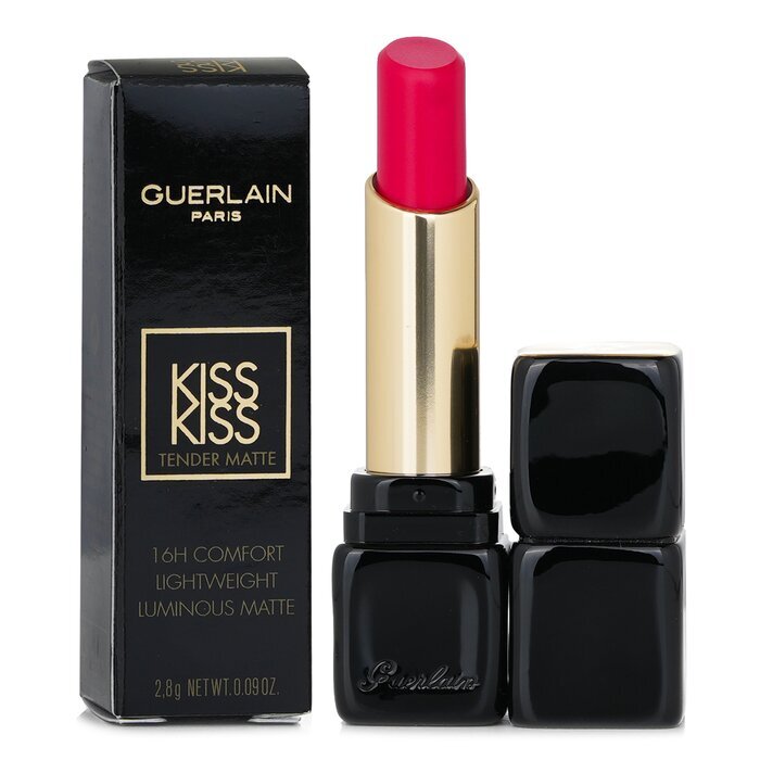 Guerlain Kisskiss Tender Matte Lippenstift - Nr. 666 Lucky Pink 2,8 g/0,09 Unzen
