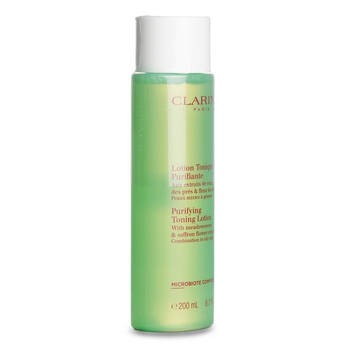 Clarins Reinigende Toning Lotion mit Mädesüß- und Safranblütenextrakten – Mischhaut bis fettige Haut, 200 ml