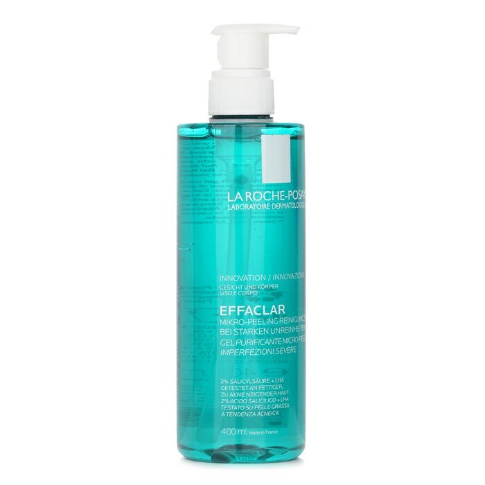 La Roche Posay Effaclar Micro-Peeling Reinigungsgel - Für zu Akne neigende Haut 400ml/13,5oz