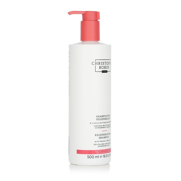 Christophe Robin Regenerierendes Shampoo mit Kaktusfeigenöl - Trockenes und strapaziertes Haar 500ml/16.9oz