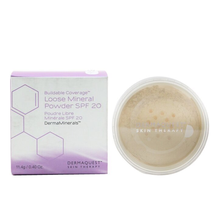 DermaQuest DermaMinerals aufbaubares Mineralpuder mit LSF 20 – Nr. 1C, 11,4 g/0,4 oz