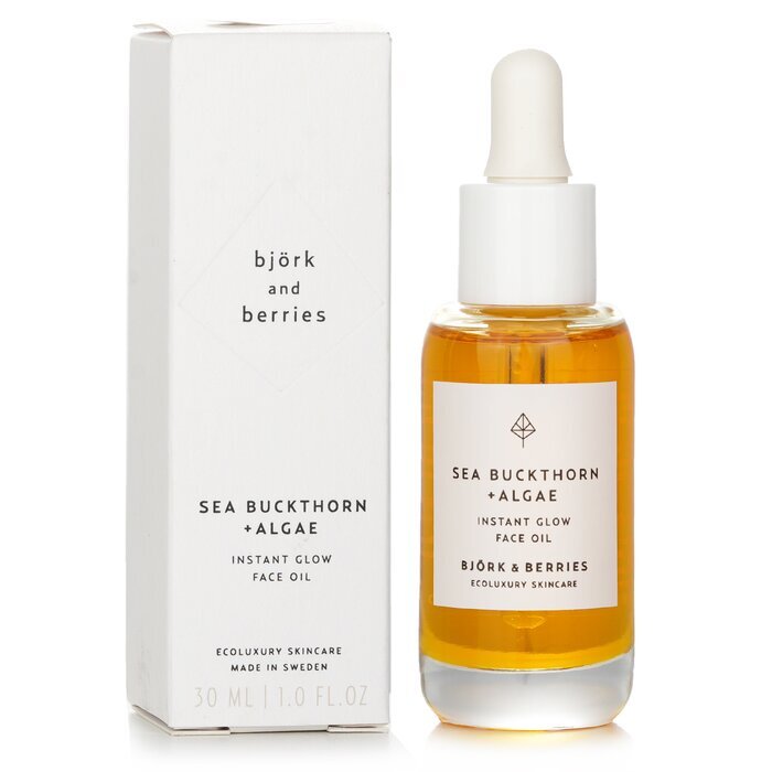 Bjork &amp; Berries Sanddorn + Algen Instant Glow Gesichtsöl 30ml/1oz