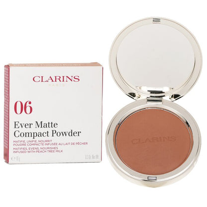 Clarins Ever Matte Kompaktpuder – Nr. 06 Deep, 10 g