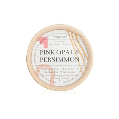 Paddywax Wabi Sabi-Kerze – Rosa Opal und Kaki, 99 g/3,5 oz