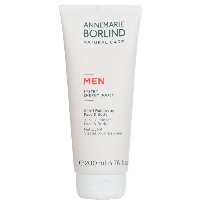 Annemarie Börlind Men System Energy Boost 2-in-1 Reiniger Gesicht &amp; Körper 200ml/6.76oz