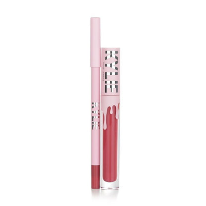 Kylie By Kylie Jenner Matte Lip Kit: Matter flüssiger Lippenstift 3 ml + Lipliner 1,1 g – Nr. 500 Kristen Matte, 2-tlg.