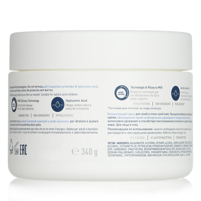 CeraVe Feuchtigkeitscreme für trockene bis sehr trockene Haut 340 g/12 oz