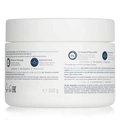 CeraVe Feuchtigkeitscreme für trockene bis sehr trockene Haut 340 g/12 oz
