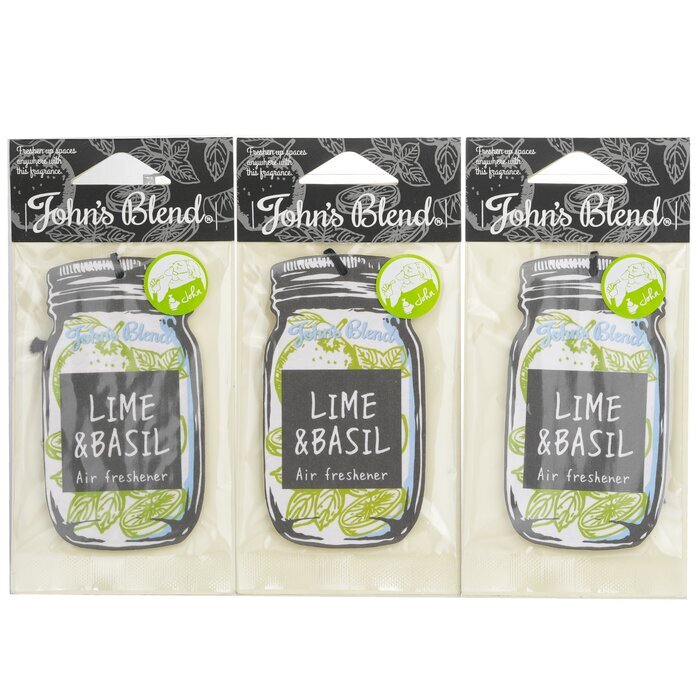 John's Blend Lufterfrischer - Limette &amp; Basilikum 3 Stück