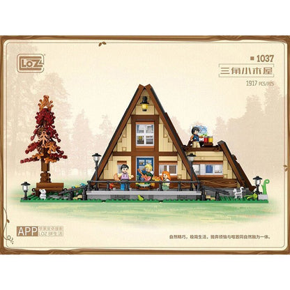 LOZ Mini Blocks - Triangle Cabin Building Bricks Set 40 x 28 x 9.5cm