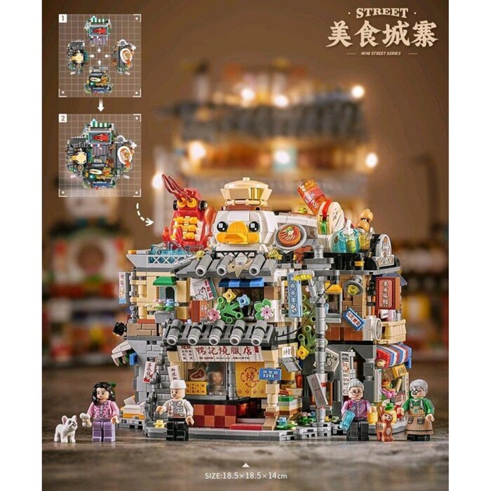 LOZ Mini Block - Rice Roll Shop Building Bricks Set 20 x 15 x 8cm
