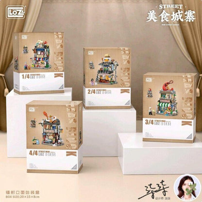 LOZ Mini Block - Rice Roll Shop Building Bricks Set 20 x 15 x 8cm