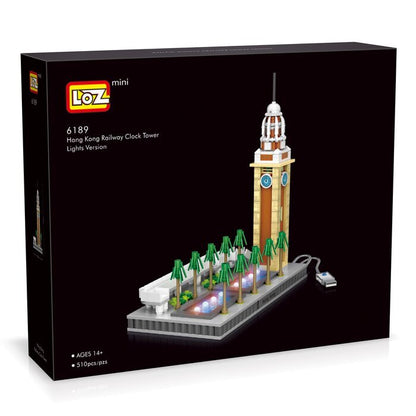 LOZ Creator - Hong Kong Clock Tower Building Bricks Set 40 x 28 x 6cm
