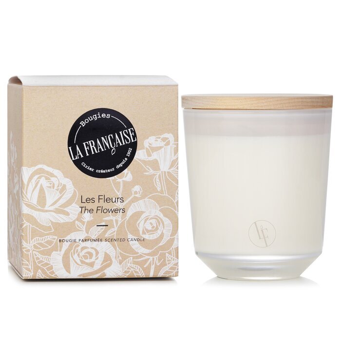 Bougies la Francaise Duftkerze „The Flowers“ aus Pflanzenwachs, 200 g
