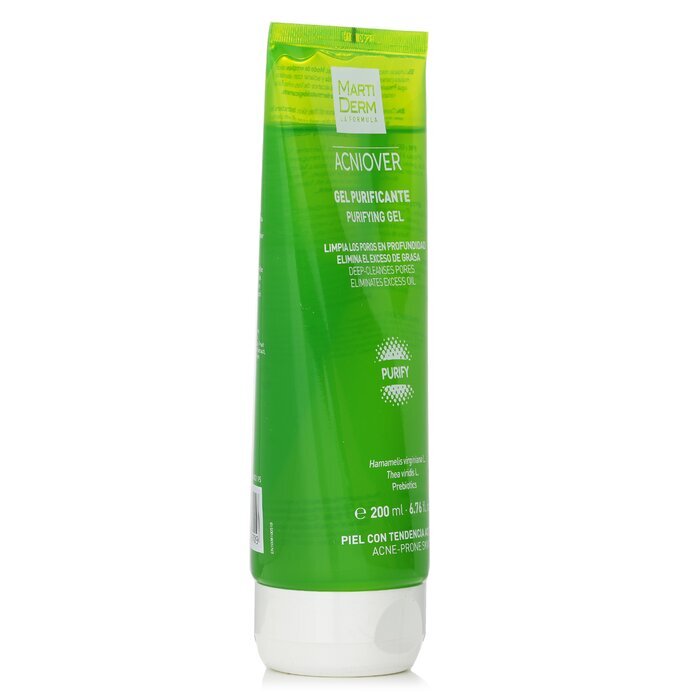 Martiderm Acniover Purifying Gel reinigt die Poren tiefenwirksam und entfernt überschüssiges Öl (für zu Akne neigende Haut) 200 ml/6,76 oz