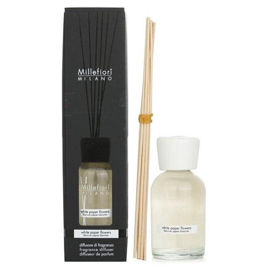Millefiori Natürlicher Duftdiffusor – Weiße Papierblumen, 250 ml