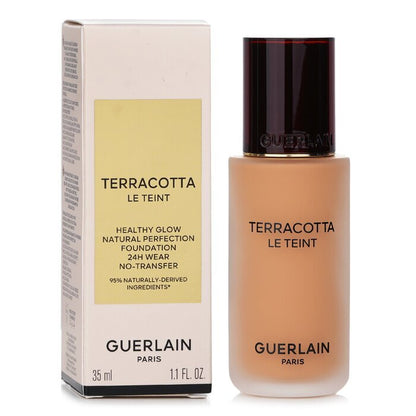 Guerlain Terracotta Le Teint Healthy Glow Natural Perfection Foundation, 24-Stunden-Halt, kein Abfärben, Nr. 4N Neutral, 35 ml