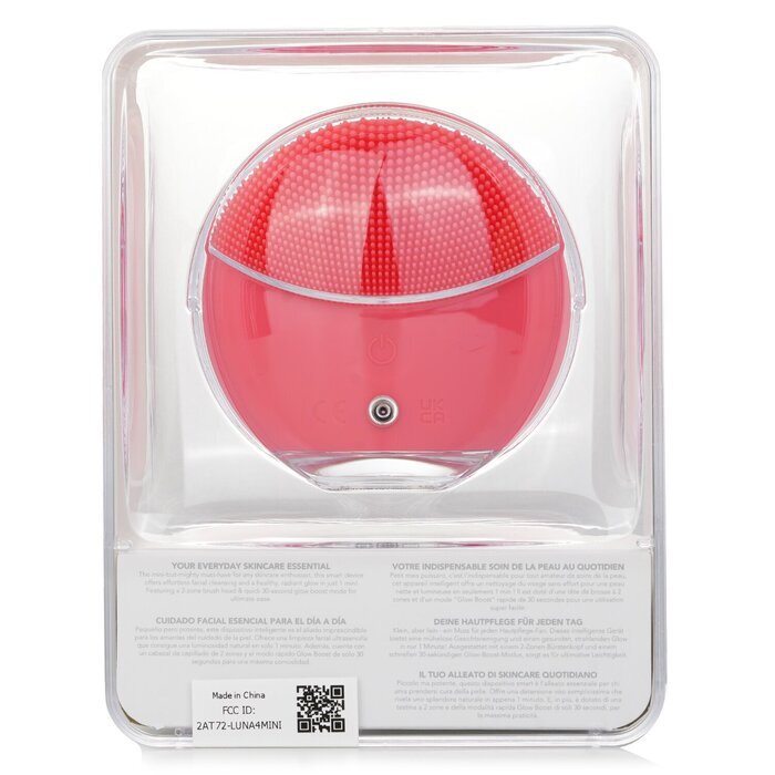 FOREO Luna 4 Mini Dual-Sided Facial Cleansing Massager -  Coral 1pcs