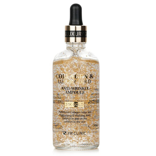 3W Clinic Collagen &amp; Luxury Gold Anti-Falten Ampulle 100ml/3.38oz