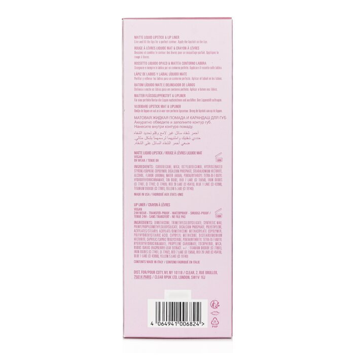 Kylie By Kylie Jenner Matte Lip Kit: Matter flüssiger Lippenstift 3 ml + Lipliner 1,1 g – Nr. 300 Koko K, 2 Stück