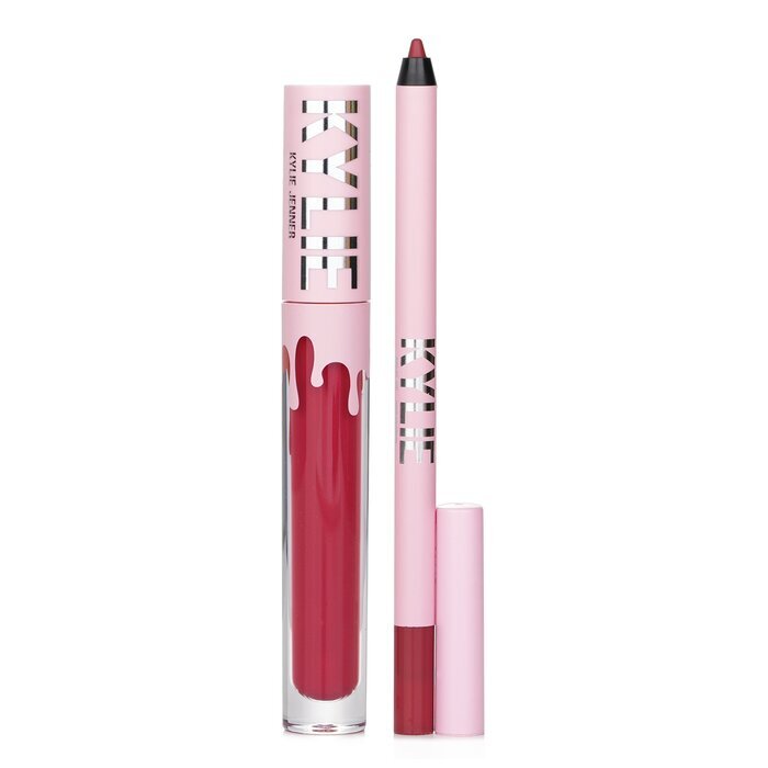 Kylie By Kylie Jenner Matte Lip Kit: Matter flüssiger Lippenstift 3 ml + Lipliner 1,1 g – Nr. 401 Victoria, 2-tlg.