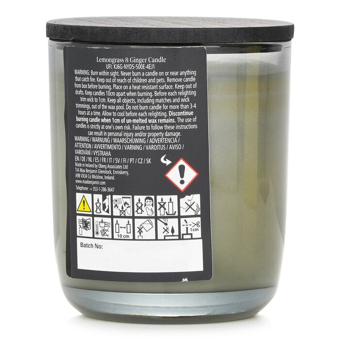 Max Benjamin Naturwachskerze - Zitronengras und Ingwer 210 g/7,4 oz
