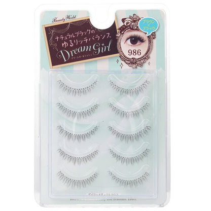 Beauty World Dream Girl Nylonwimpern - Nr. 986 Schwarz und Braun 5 Paar
