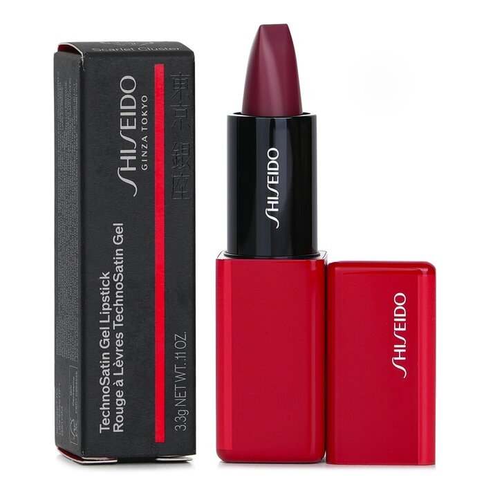 Shiseido Technosatin Gel Lipstick -  411 Scarlet Cluster 3.3g