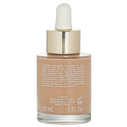 Clarins Skin Illusion Natürliche feuchtigkeitsspendende Grundierung LSF 15 – Nr. 108,5 Cashew, 30 ml