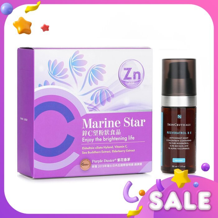 Skin Ceuticals ���ECKARE Marine Star Antioxidant Set���KO Influenza. Night Repair Damage. Antioxidant Protection. 2pcs