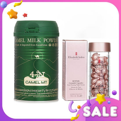 Elizabeth Arden 【Kamelmilchpulver Anti-Aging Feuchtigkeitsset】Verbessert die Verdauung. Anti-Falten. Nachtpflege. 2 Stück