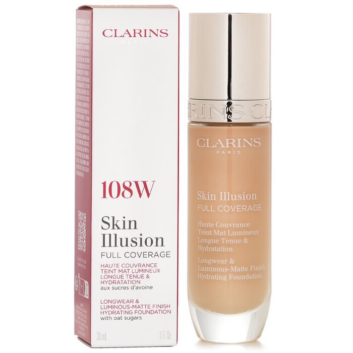 Clarins Skin Illusion Full Coverage Foundation – 108W 30 ml