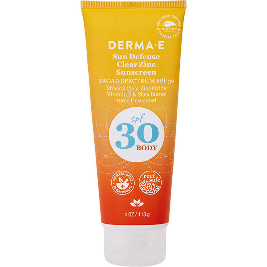 Derma E Sun Defense Clear Zinc Sunscreen SPF30 For Body 113g